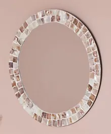 HomeBox Urus Decorative Round Wall Mirror