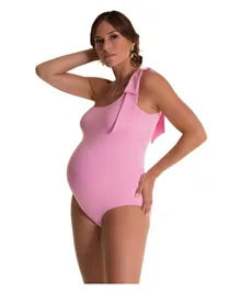 Mums & Bumps Pez D'or Abril One Shoulder Maternity Swimsuit - Pink