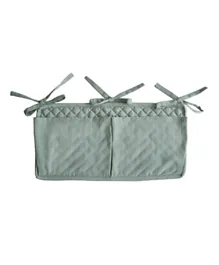 Mushie Crib Pocket - Roman Green