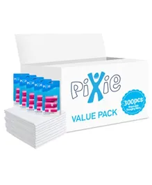 Pixie Combo of Changing Mat   Pink Dispenser Refill Rolls Nappy Bags - Value Pack of 2