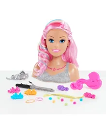 Barbie Dreamtopia Mermaid Styling Head Pink - 22 Pieces