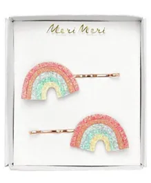 Meri Meri Glitter Rainbow Hair Slides - Pack of 2