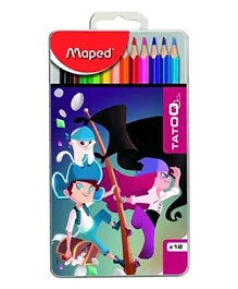 Maped Color Peps Tattoo Multicolor- Pack of 12