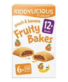 Kiddylicious Peach & Banana Fruity Bakes Kids Snack