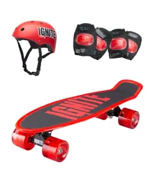 Ignite Tyro Skateboard Combo Pack - Red