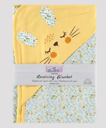 Smart Baby Baby Girls Receiving Blanket - Yellow & Multicolor