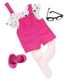 Our Generation Overalls With T-Shirt Outfit - Pink