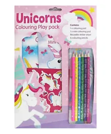 Alligator Books Unicorns Colouring Play Pack - English