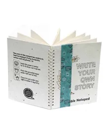 Save the Planet Ecofriendly Notepad Seed Covers - White