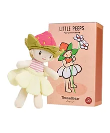 ThreadBear Design Little Peeps Poppy Strawberry Candy Doll - 13.5 cm