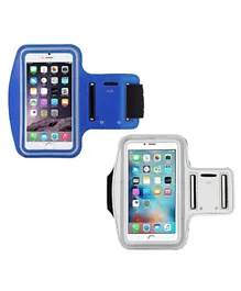 A to Z Phone Arm Band Buy 1 Get 1 Free - Dark Blue & White