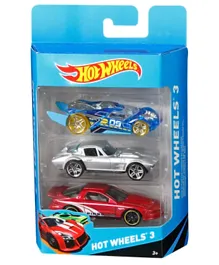 Hot Wheels Basic Car Pack of 3 - Assorted Colour & Design
