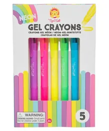 Tiger Tribe Neon Gel Crayons - Multicolour