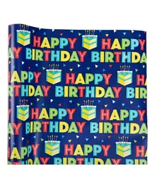 Unique Happy Birthday Gift Wrap - Multi Color