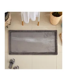 HomeBox Lavish Extra Large Memory Foam Bath Mat - Grey