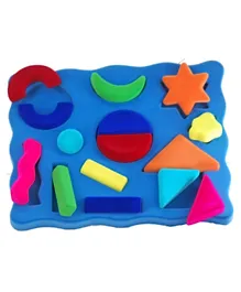 Rubbabu Soft Toy 3D Shape Sorter Geometrical Shapes - Multicolour