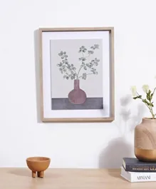 PAN Home Ethos Flower Vase Canvas Framed Wall Art