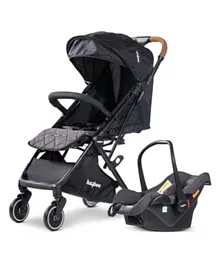 BAYBEE Convertible Baby Pram Stroller With Car Seat Travel System - Black