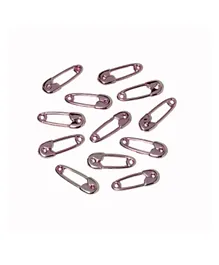 Party Centre Metallic Pink Safety Pins - Pack of 24