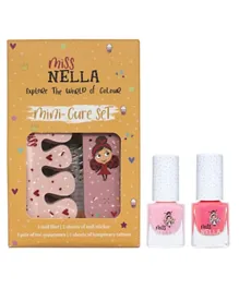 Miss Nella Pink Manicute Set & MN05+MN10 Nail Polishes - 9 Pieces