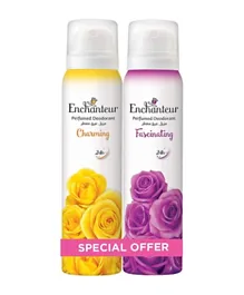 Enchanteur Perfumed Deo Assorted Fragrances Pack of 2 - 150ml each