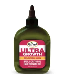 DIFEEL 98% Natural Ultra Growth Basil and Castor Oil - 75mL