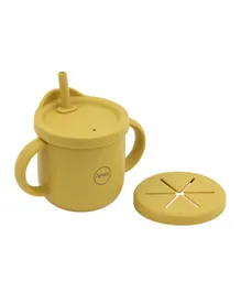 Amini Silicone Water And Snack Cup - Mango Yellow