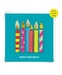 Redback Cards Glow Candles Card