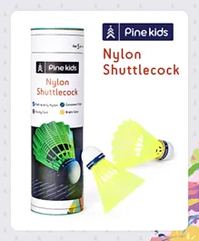 Pine Kids Nylon Shuttle Pack of 6 - Yellow