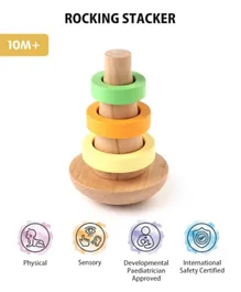 IntelliBaby Wooden Rocking Stacker Level 4 - 4 Pieces