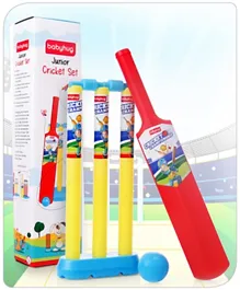 Babyhug Junior Cricket Set - Red Yellow