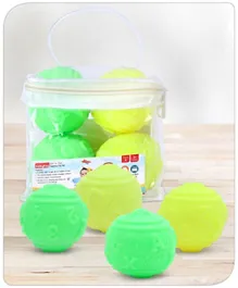 Babyhug Bath In Style Squeezy Toy Set Pack of 4 - Green & Yellow