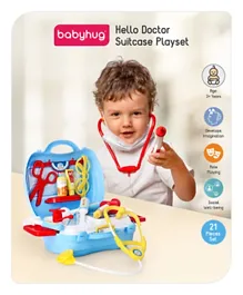 Babyhug Hello Doctor Suitcase Playset - 21 Pieces