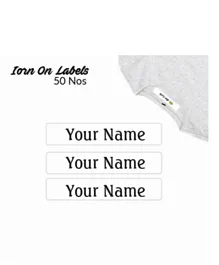 Ajooba Personalised Iron On Clothing Labels ICL 3023 - Pack Of 50