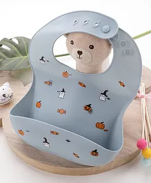 Printed Silicone Pocket Baby Bib - Halloween