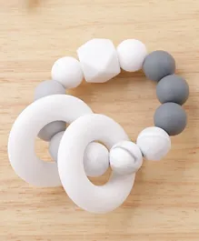 Beads Silicone Teether - Grey