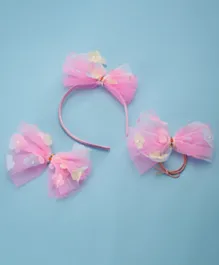 Babyhug Hair Accessories Sets Free Size Combo Pack Of 3 - Pink