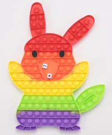 Push Pop Bubble Sensory Bunny Fidget Toy - Multicolor