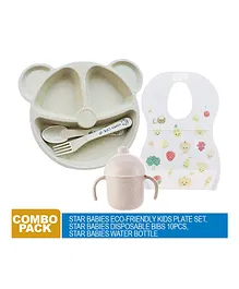 Star Babies Baby Plate with Bibs