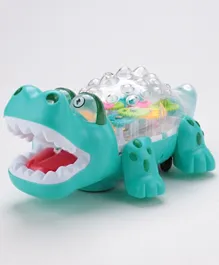 Cute Geared Crocodile Activity Toy - Blue
