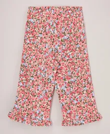 Little Pieces All Over Printed Pants - Multicolor
