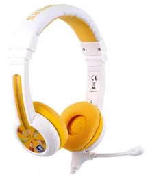 Buddyphones School Plus Kids Headphones with High Performance Beam Mic - Yellow