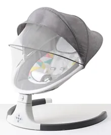Automatic Electric Rocker With Mosquito Net - Grey