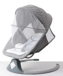 Automatic Electric Rocker With Mosquito Net - Grey