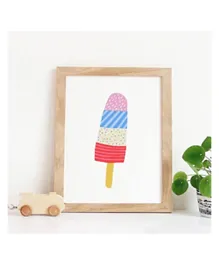 Sweet Pea Summer Popsicle Wall Art Print - Multicolor