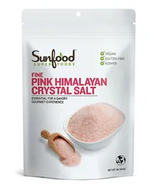 Sunfood Superfoods Pink Himalayan Crystal Salt - 454g