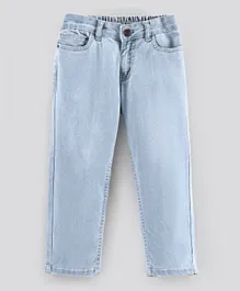 Primo Gino Full Length Light Washed Denim Jeans - Light Blue
