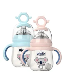 Aiwibi Baby Feeding Bottle with Flexible Straw Assorted - 180ml