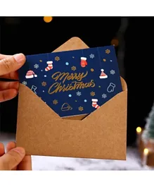 بطاقات تهنئة هايلاند بمناسبة عيد الميلاد مع مظاريف - 6 قطع