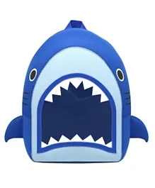 Nohoo Ocean Backpack Shark Applique Blue - 12 inches